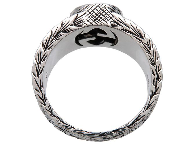 GUCCI Interlocking G Arabesque Ring SV925 Silver #9 US5 EU49 HK10.5 - Ansicht 3