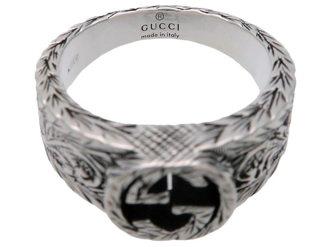 GUCCI Interlocking G Arabesque Ring SV925 Silver #9 US5 EU49 HK10.5 - Ansicht 4