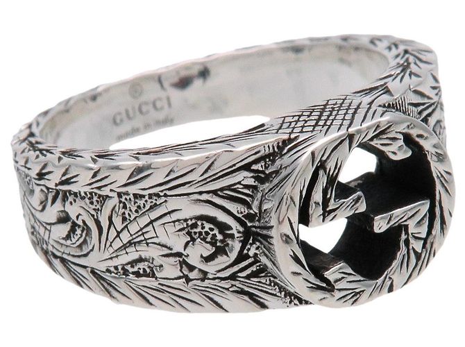 GUCCI Interlocking G Arabesque Ring SV925 Silver #9 US5 EU49 HK10.5 - Ansicht 6