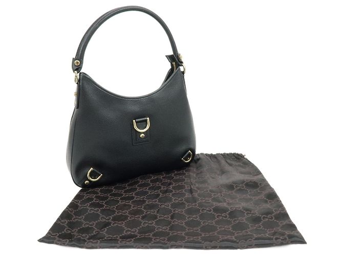 Borsa a tracolla e borsa a mano GUCCI Abbey in pelle Nera 130738 - vista 12