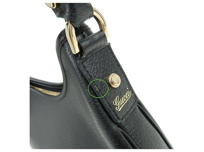 Borsa a tracolla e borsa a mano GUCCI Abbey in pelle Nera 130738 - vista 7