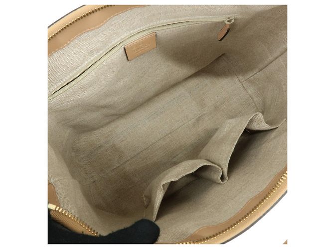 Borsa a mano e a tracolla 2Way GUCCI in pelle Microguccissima Beige 449656 - vista 10