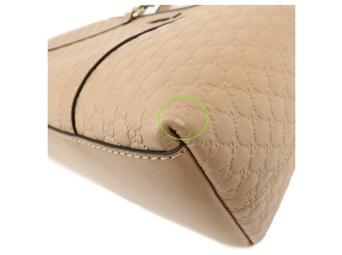 Borsa a mano e a tracolla 2Way GUCCI in pelle Microguccissima Beige 449656 - vista 6