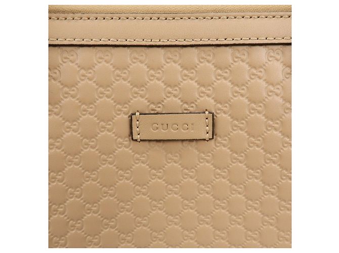 Borsa a mano e a tracolla 2Way GUCCI in pelle Microguccissima Beige 449656 - vista 8