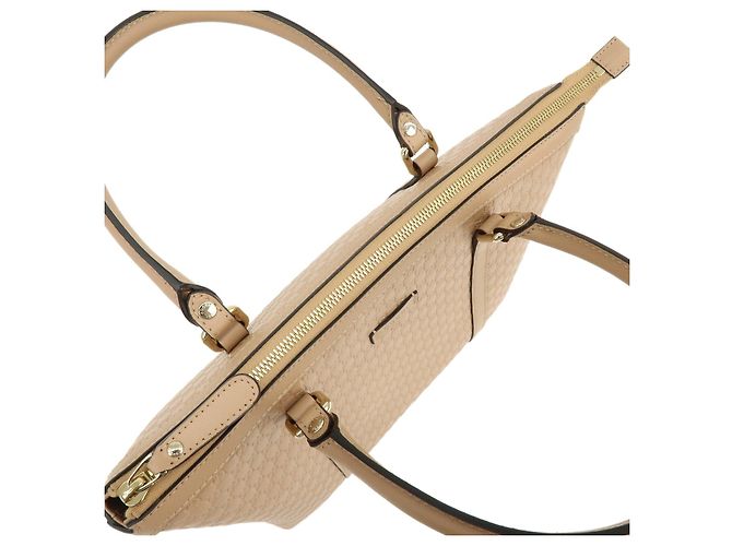 Borsa a mano e a tracolla 2Way GUCCI in pelle Microguccissima Beige 449656 - vista 9