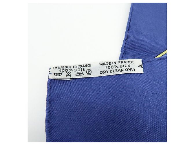 Hermès HERMES Carre 45 Set aus 2 Seidentüchern 100% Seide Rot Marine Grau - Ansicht 21