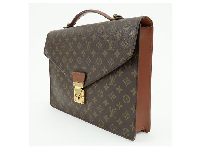 Louis Vuitton Monogram Porte Documents Bandouliere Brown M53338 - vista 3
