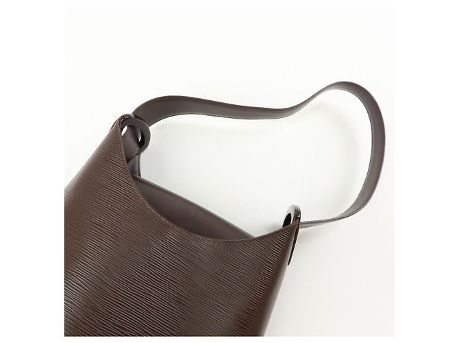 Borsa a tracolla Louis Vuitton Epi Verso in pelle Mocha M5281D - vista 6
