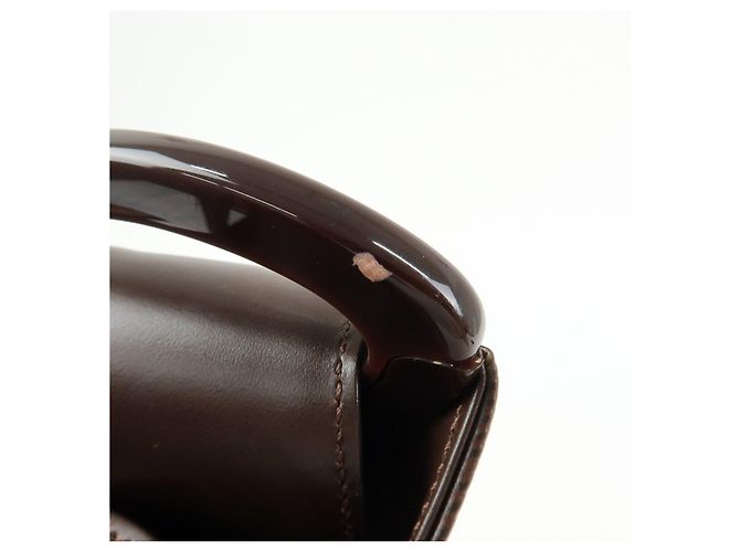 Borsa a tracolla Louis Vuitton Epi Verso in pelle Mocha M5281D - vista 8