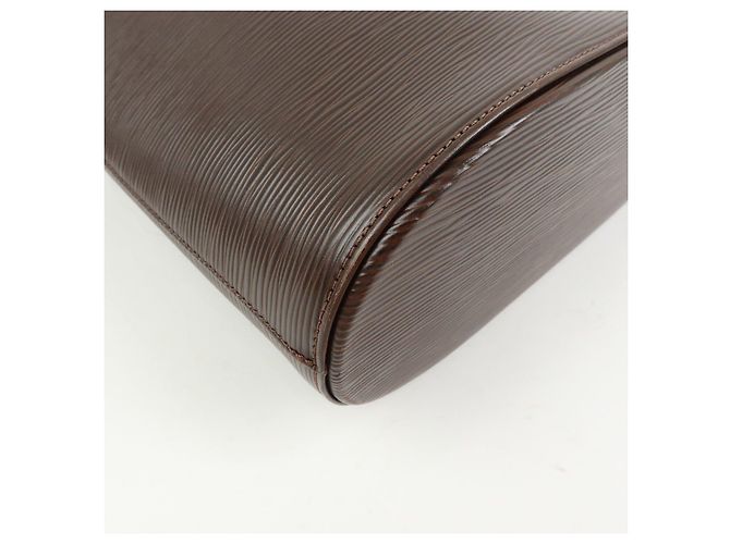 Borsa a tracolla Louis Vuitton Epi Verso in pelle Mocha M5281D - vista 9