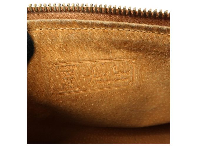 Borsa a tracolla e borsa a spalla MCM Visetos in pelle PVC Marrone - vista 23