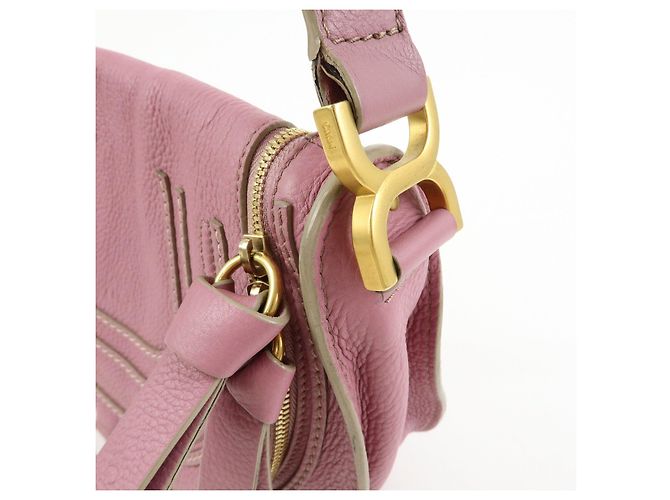 Chloé Borsa a spalla e tracolla Chloe Marcie in pelle Viola - vista 18
