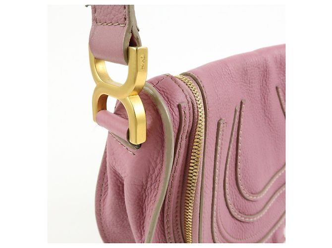Chloé Borsa a spalla e tracolla Chloe Marcie in pelle Viola - vista 19