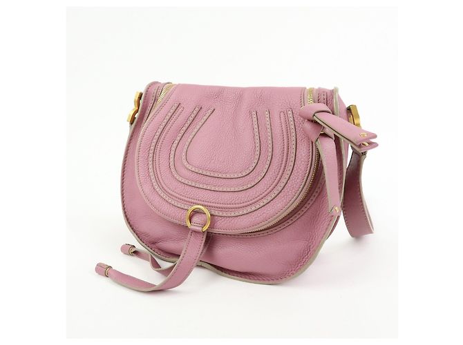 Chloé Borsa a spalla e tracolla Chloe Marcie in pelle Viola - vista 3