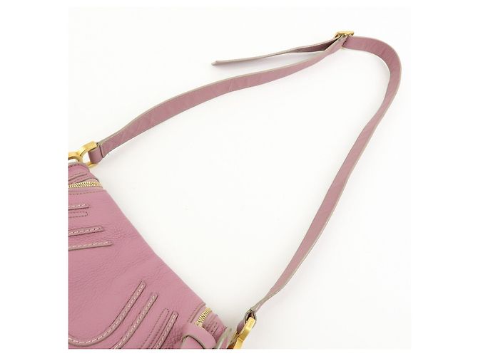 Chloé Borsa a spalla e tracolla Chloe Marcie in pelle Viola - vista 6