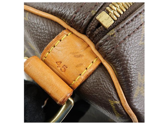 Louis Vuitton Monogram Keep All Bandouliere 45 Borsa Boston M41418 - vista 17