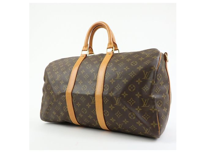 Louis Vuitton Monogram Keep All Bandouliere 45 Borsa Boston M41418 - vista 3