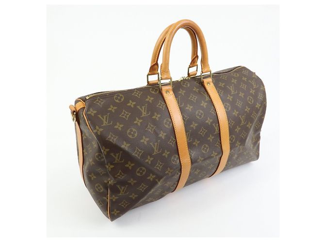 Louis Vuitton Monogram Keep All Bandouliere 45 Borsa Boston M41418 - vista 4