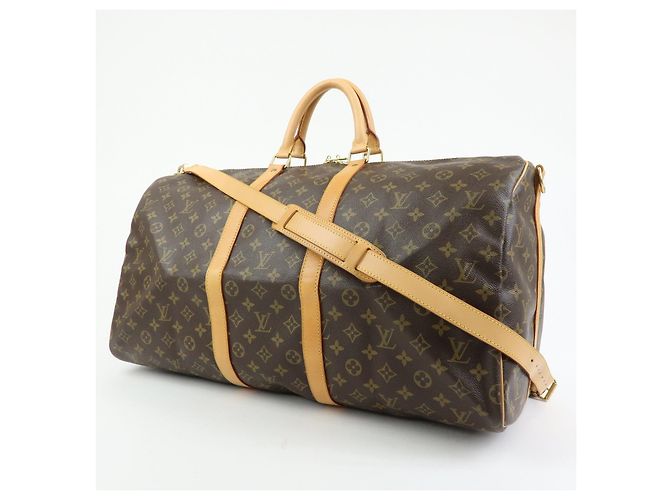 Louis Vuitton Monogram Keep All Bandouliere 55 Borsa Boston M41414 - vista 3