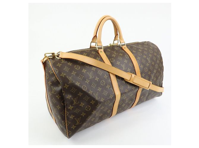 Louis Vuitton Monogram Keep All Bandouliere 55 Borsa Boston M41414 - vista 4