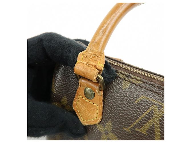 Lotto Louis Vuitton Monogram Mini Speedy Hand Bag Brown M41534 J75011 - vista 12
