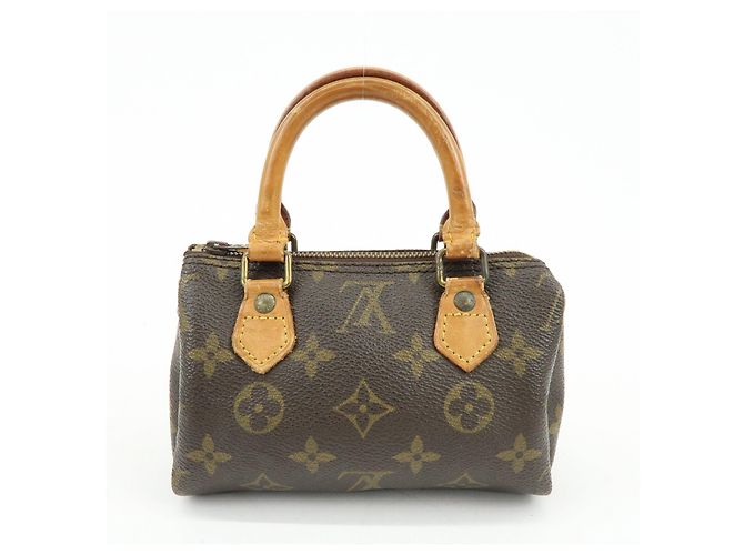 Lotto Louis Vuitton Monogram Mini Speedy Hand Bag Brown M41534 J75011 - vista 2