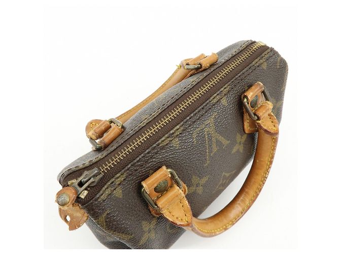Lotto Louis Vuitton Monogram Mini Speedy Hand Bag Brown M41534 J75011 - vista 21