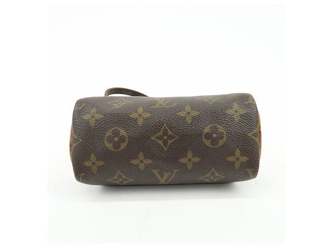 Lotto Louis Vuitton Monogram Mini Speedy Hand Bag Brown M41534 J75011 - vista 5