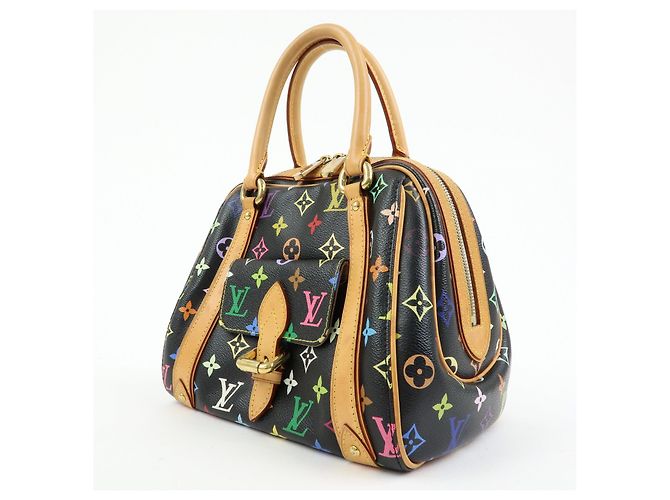 Louis Vuitton Monogram Multicolor Priscilla Hand Bag Noir M40097 - vista 3