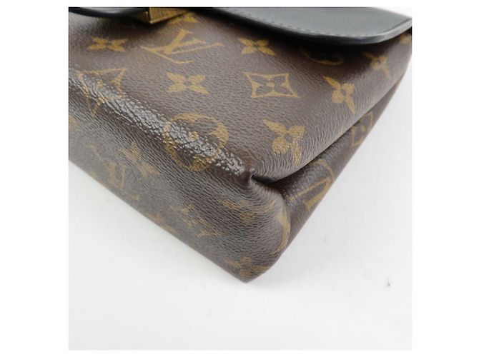 Louis Vuitton Monogram Locky BB Borsa a Tracolla 2Way Brown Noir M44141 - vista 11