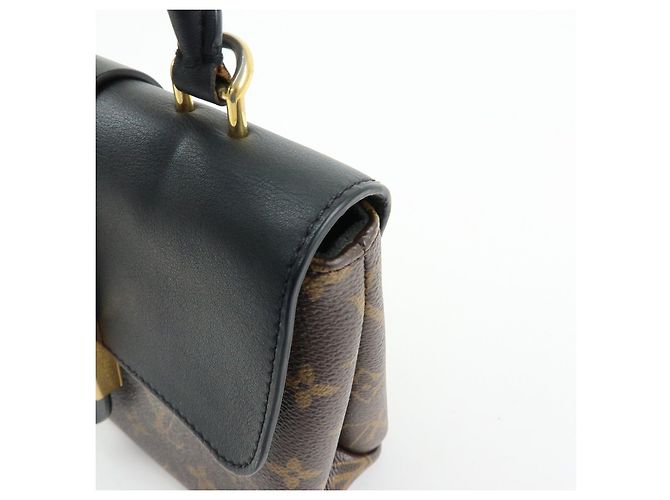 Louis Vuitton Monogram Locky BB Borsa a Tracolla 2Way Brown Noir M44141 - vista 14