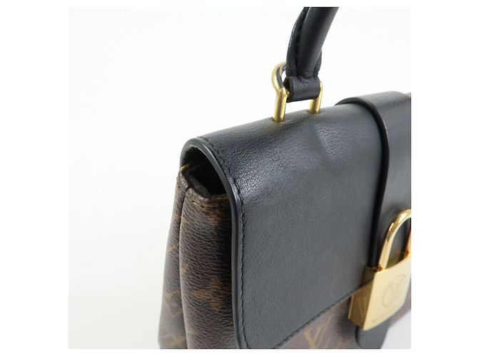 Louis Vuitton Monogram Locky BB Borsa a Tracolla 2Way Brown Noir M44141 - vista 15