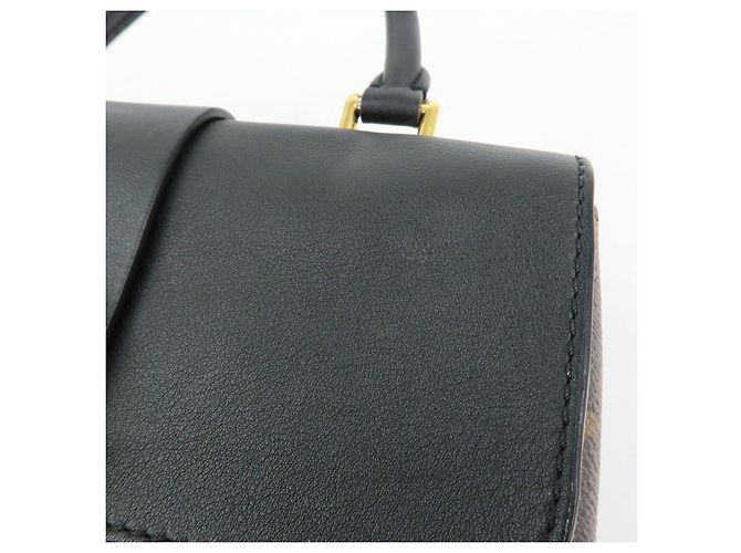 Louis Vuitton Monogram Locky BB Borsa a Tracolla 2Way Brown Noir M44141 - vista 17