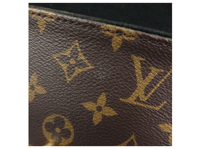 Louis Vuitton Monogram Locky BB Borsa a Tracolla 2Way Brown Noir M44141 - vista 18