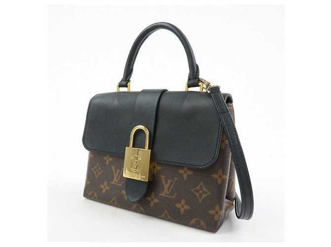 Louis Vuitton Monogram Locky BB Borsa a Tracolla 2Way Brown Noir M44141 - vista 3