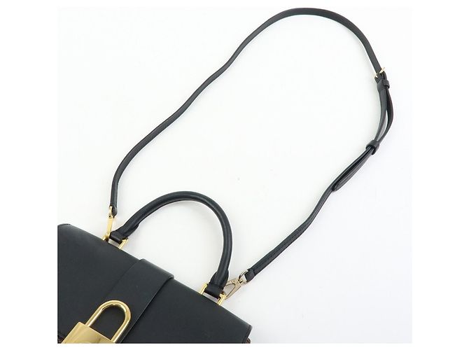 Louis Vuitton Monogram Locky BB Borsa a Tracolla 2Way Brown Noir M44141 - vista 6