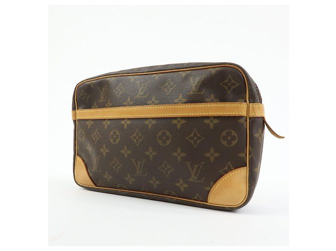 Louis Vuitton Monogram Compiegne 28 Pouch Clutch Bag Brown M51845 - vista 3