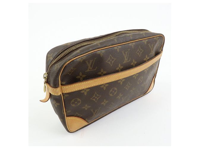 Louis Vuitton Monogram Compiegne 28 Pouch Clutch Bag Brown M51845 - vista 4