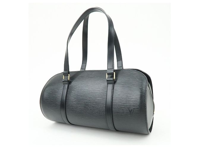 Borsa a tracolla e pochette Louis Vuitton Epi Soufflot Noir M52222 - vista 3