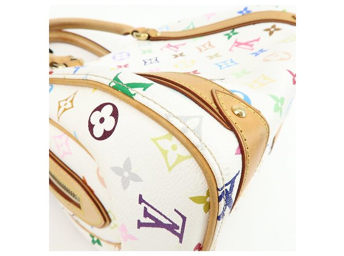 Borsa a mano Louis Vuitton Monogram Multicolor Priscilla Blanc M40096 - vista 11