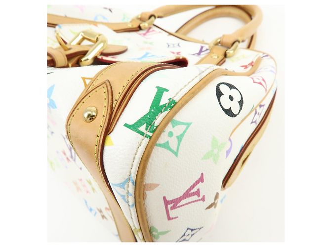 Borsa a mano Louis Vuitton Monogram Multicolor Priscilla Blanc M40096 - vista 12