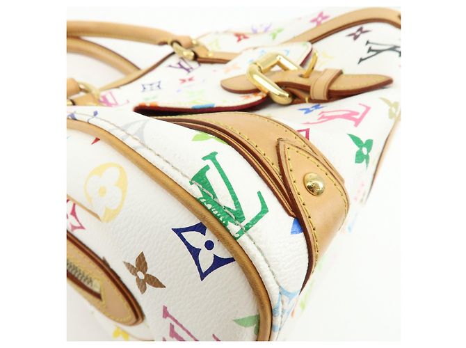 Borsa a mano Louis Vuitton Monogram Multicolor Priscilla Blanc M40096 - vista 13