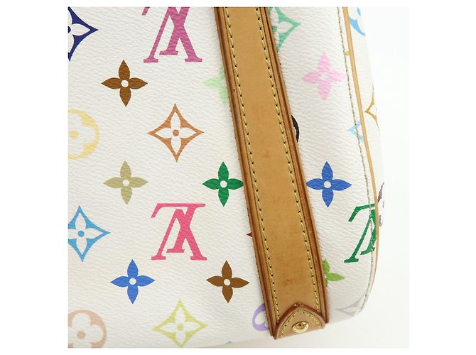 Borsa a mano Louis Vuitton Monogram Multicolor Priscilla Blanc M40096 - vista 14