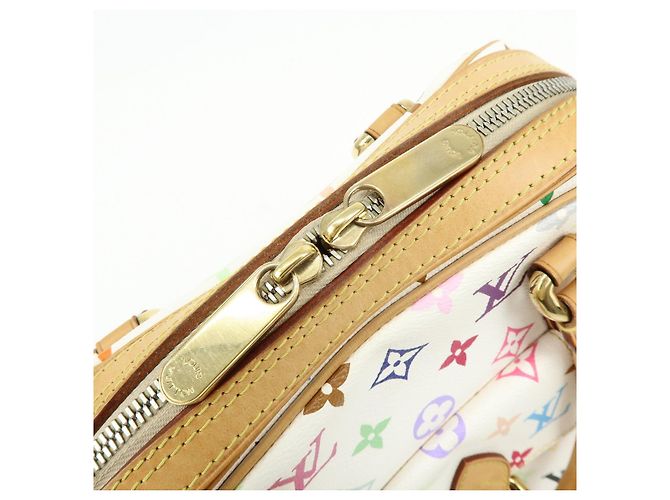 Borsa a mano Louis Vuitton Monogram Multicolor Priscilla Blanc M40096 - vista 18
