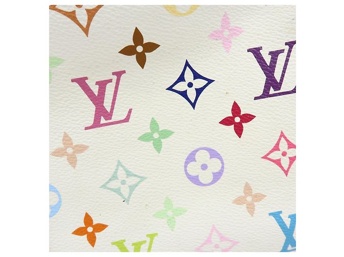 Borsa a mano Louis Vuitton Monogram Multicolor Priscilla Blanc M40096 - vista 6