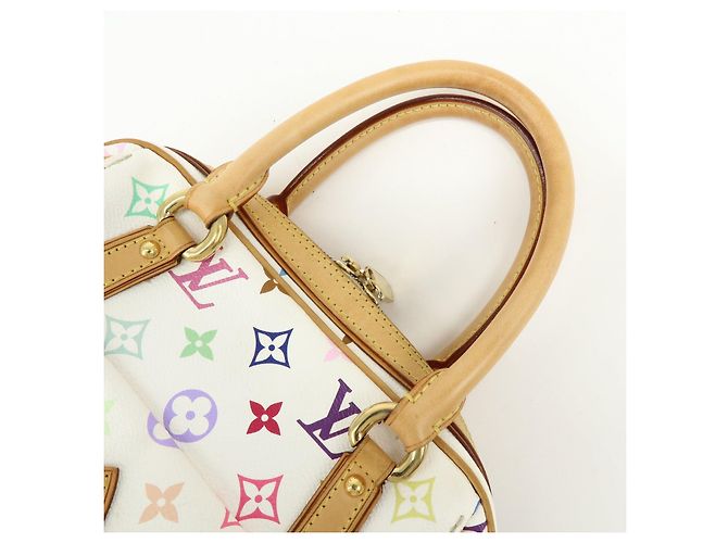 Borsa a mano Louis Vuitton Monogram Multicolor Priscilla Blanc M40096 - vista 7