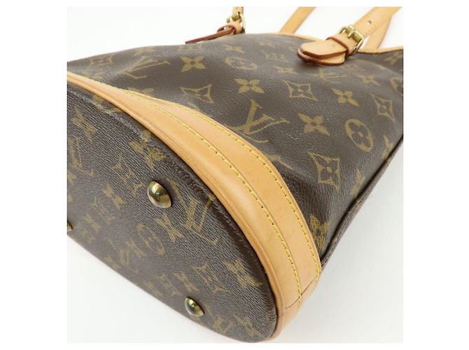 Louis Vuitton Monogram Canvas Bucket PM Hand Bag Brown M42238 - vista 13