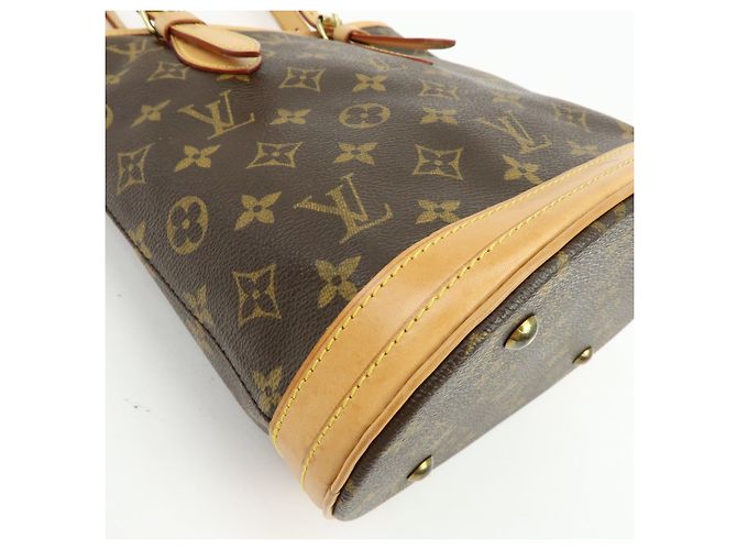 Louis Vuitton Monogram Canvas Bucket PM Hand Bag Brown M42238 - vista 14