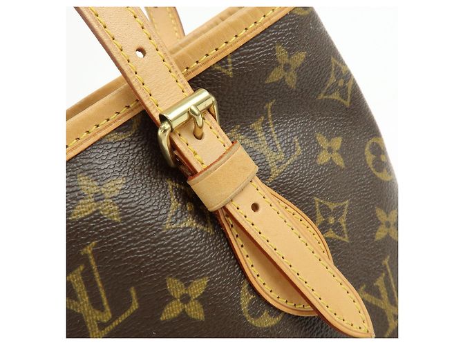 Louis Vuitton Monogram Canvas Bucket PM Hand Bag Brown M42238 - vista 8