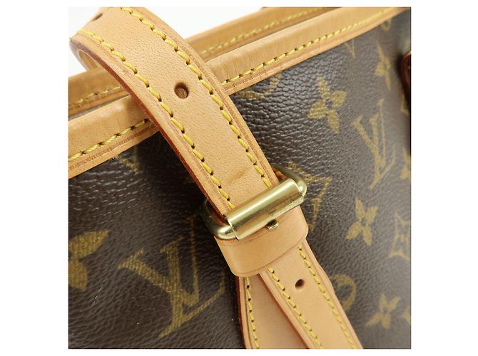 Louis Vuitton Monogram Canvas Bucket PM Hand Bag Brown M42238 - vista 9